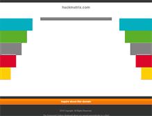 Tablet Screenshot of hackmatrix.com